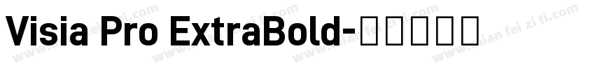 Visia Pro ExtraBold字体转换